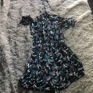 Hollister tropical/floral romper